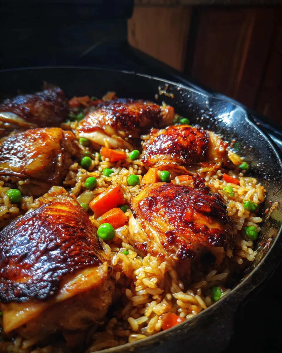 A Skillet Miracle: Honey BBQ Chicken Rice