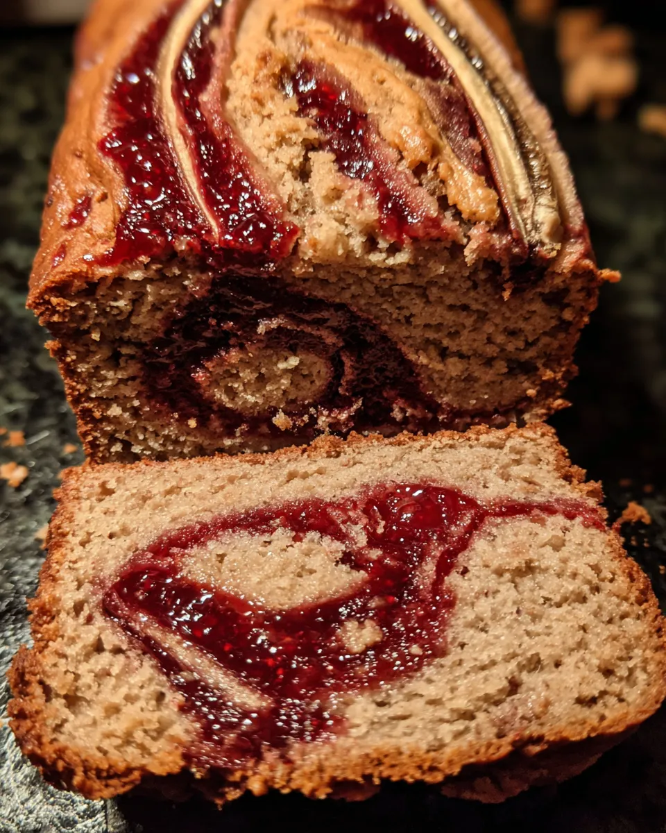 Sweet Nostalgia: Peanut Butter & Jelly Banana Bread