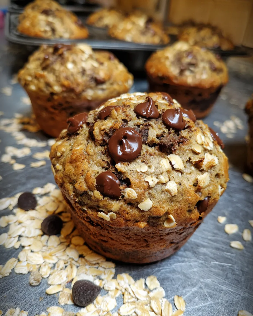 Chocolate Chip Oat Muffins: Perfectly Hearty, Deliciously Simple