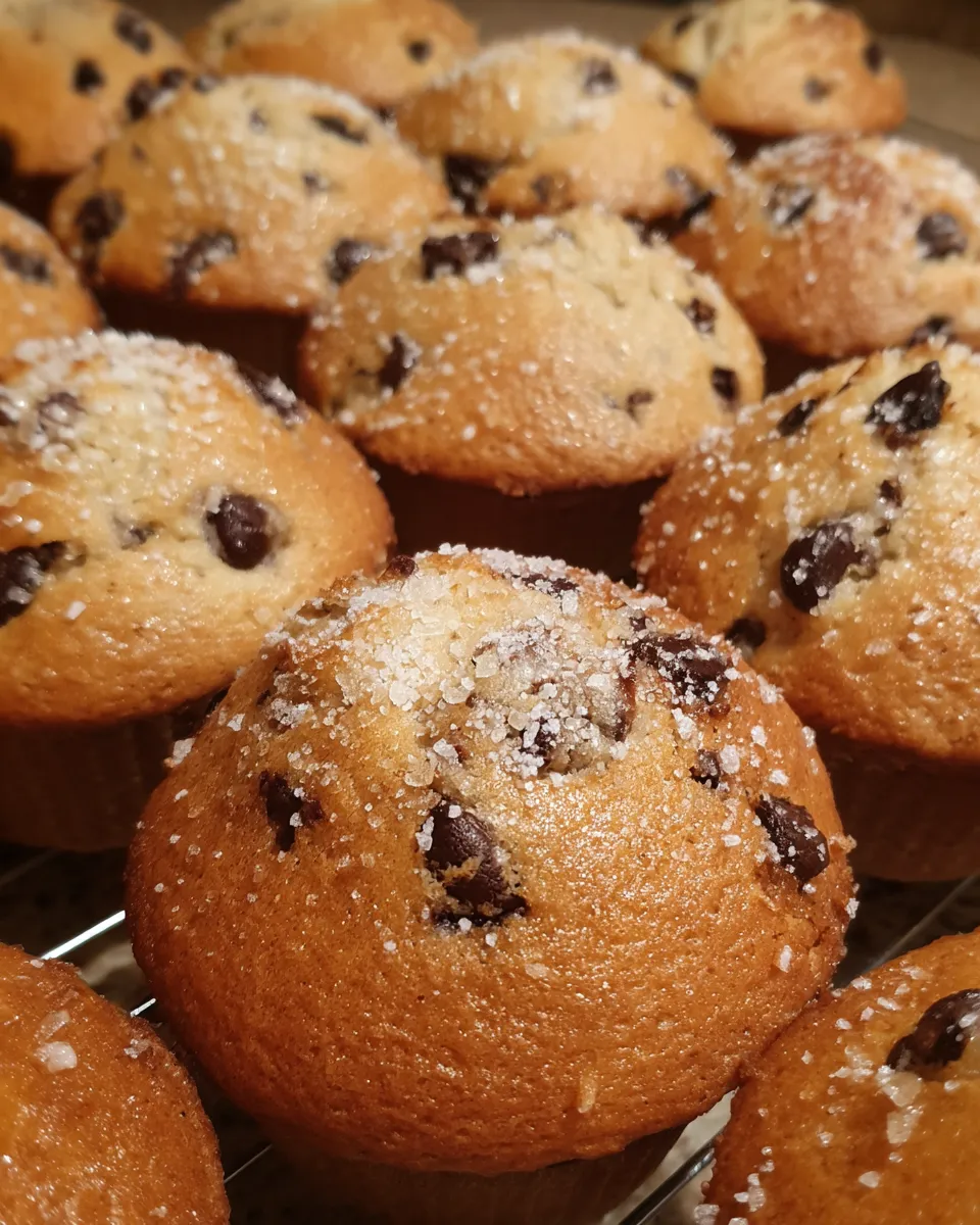 The Ultimate Bakery Style Chocolate Chip Muffins